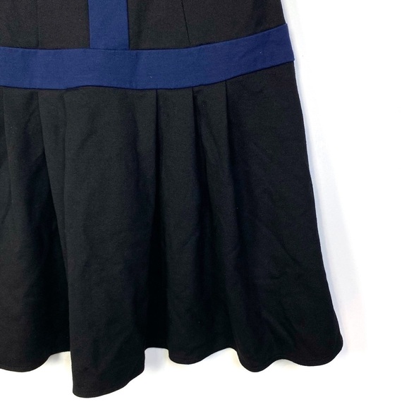 Decode 1.8 Drop Waist off shoulder Pleated Dress Size 2 In Black/Blue - Picture 4 of 8